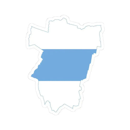 Flag-map of Tucuman Province (Argentina) STICKER Vinyl Kiss-Cut Decal 3 Inch White - The Sticker Space