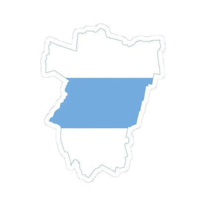 Flag-map of Tucuman Province (Argentina) STICKER Vinyl Kiss-Cut Decal 4 Inch White - The Sticker Space