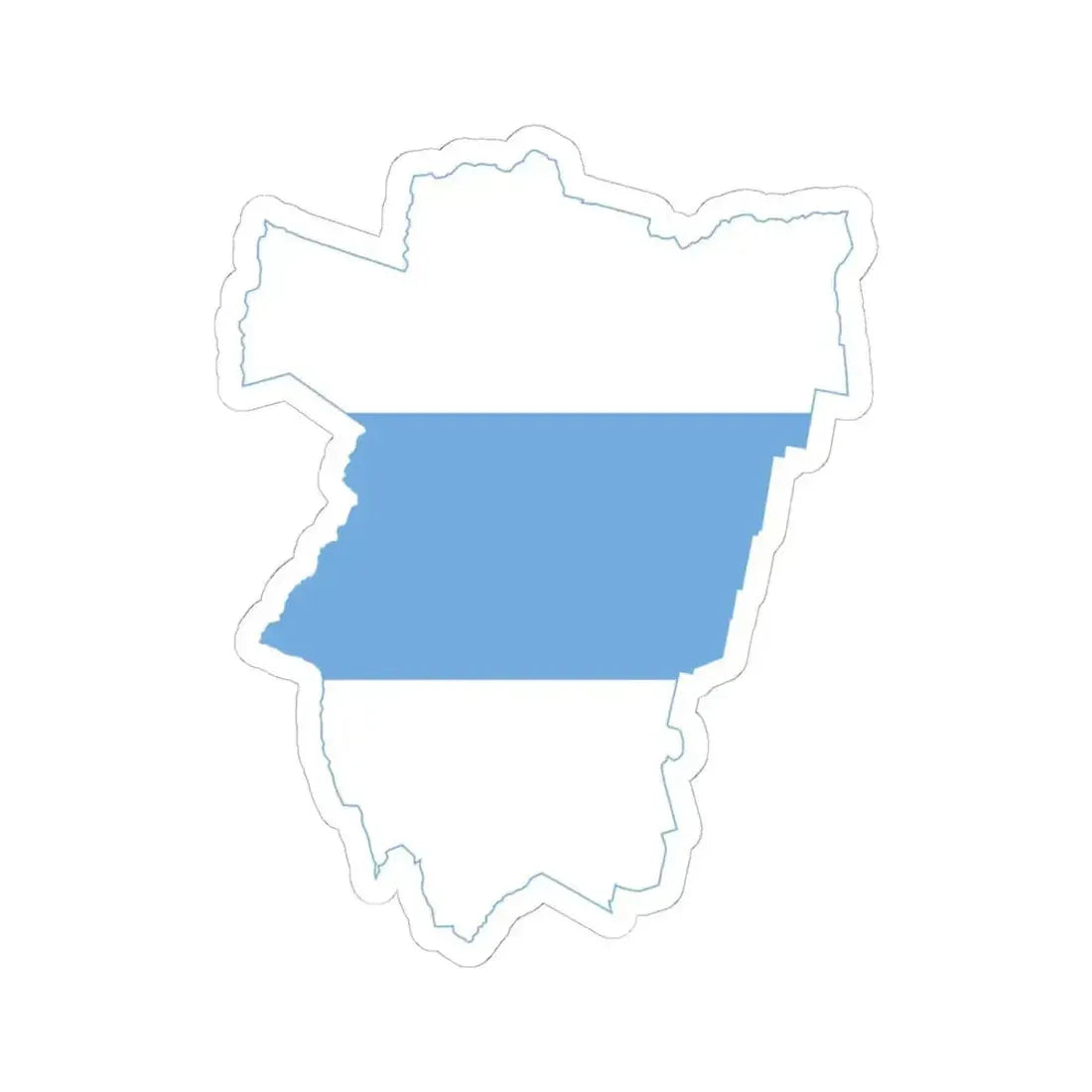 Flag-map of Tucuman Province (Argentina) STICKER Vinyl Kiss-Cut Decal 6 Inch White - The Sticker Space