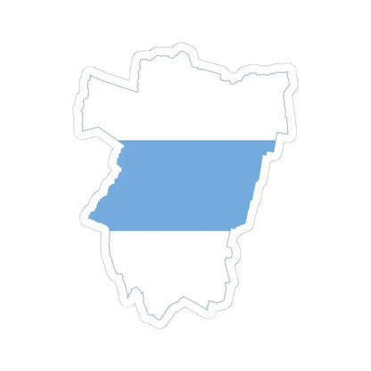 Flag-map of Tucuman Province (Argentina) STICKER Vinyl Kiss-Cut Decal 6 Inch White - The Sticker Space