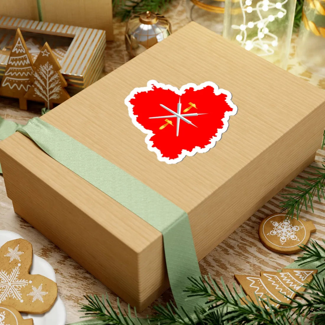 Flag map of Tula Oblast (Russia) STICKER Vinyl Kiss-Cut Decal - The Sticker Space