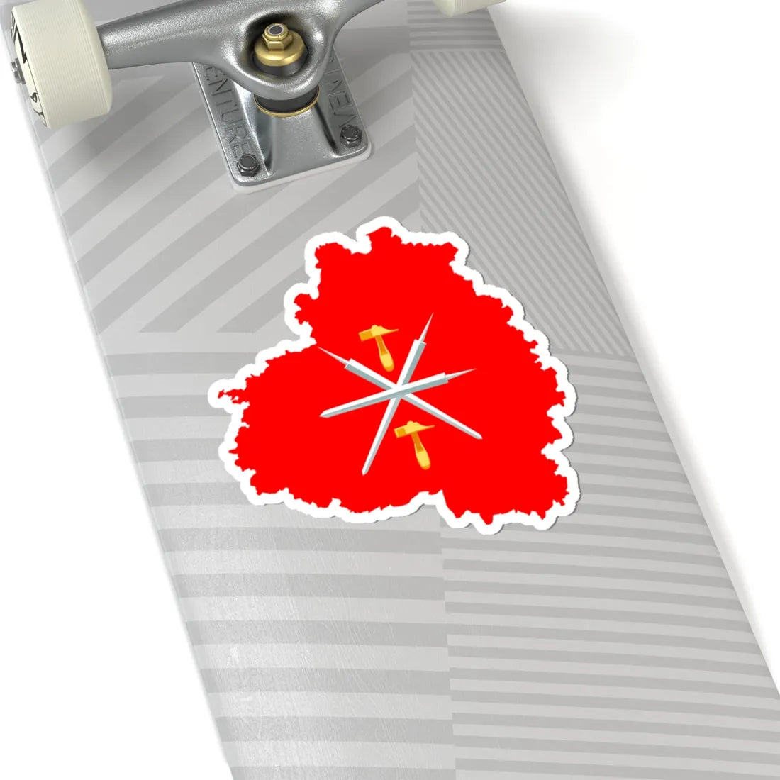 Flag map of Tula Oblast (Russia) STICKER Vinyl Kiss-Cut Decal - The Sticker Space