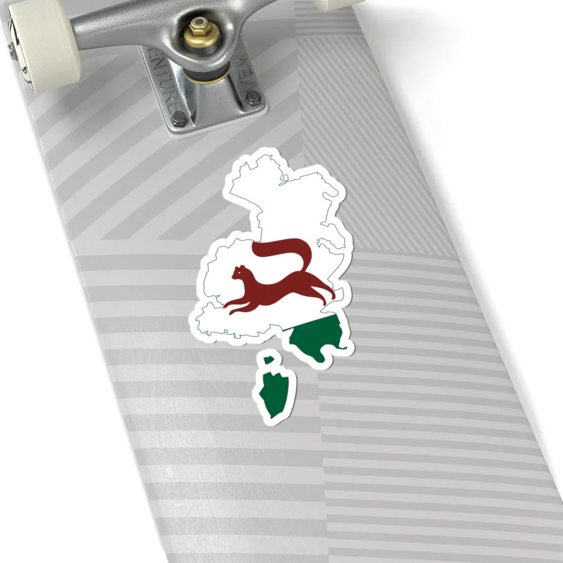 Flag-map of Ufa (Russia) STICKER Vinyl Kiss-Cut Decal - The Sticker Space