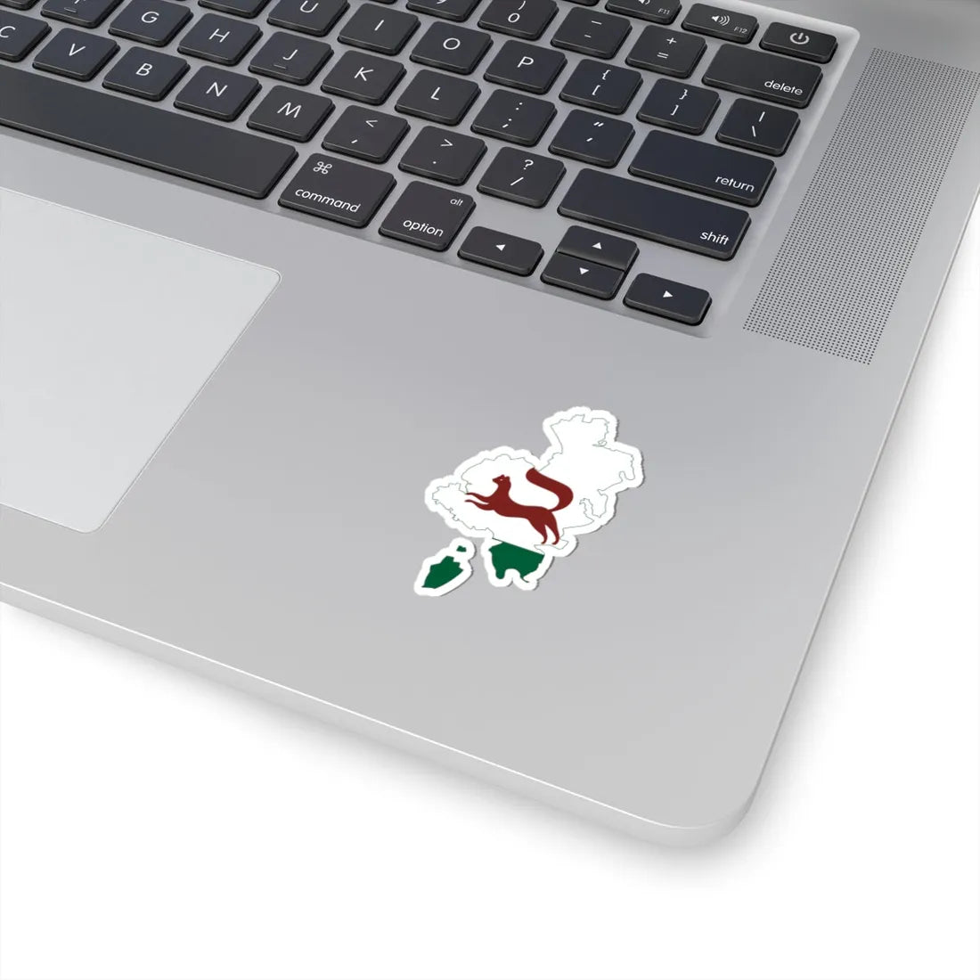 Flag-map of Ufa (Russia) STICKER Vinyl Kiss-Cut Decal - The Sticker Space