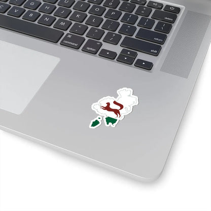 Flag-map of Ufa (Russia) STICKER Vinyl Kiss-Cut Decal - The Sticker Space