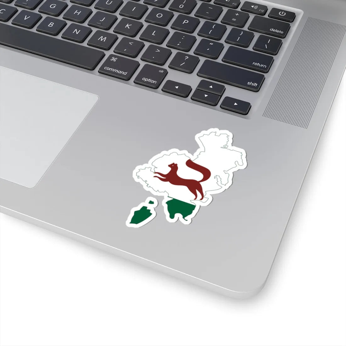 Flag-map of Ufa (Russia) STICKER Vinyl Kiss-Cut Decal - The Sticker Space