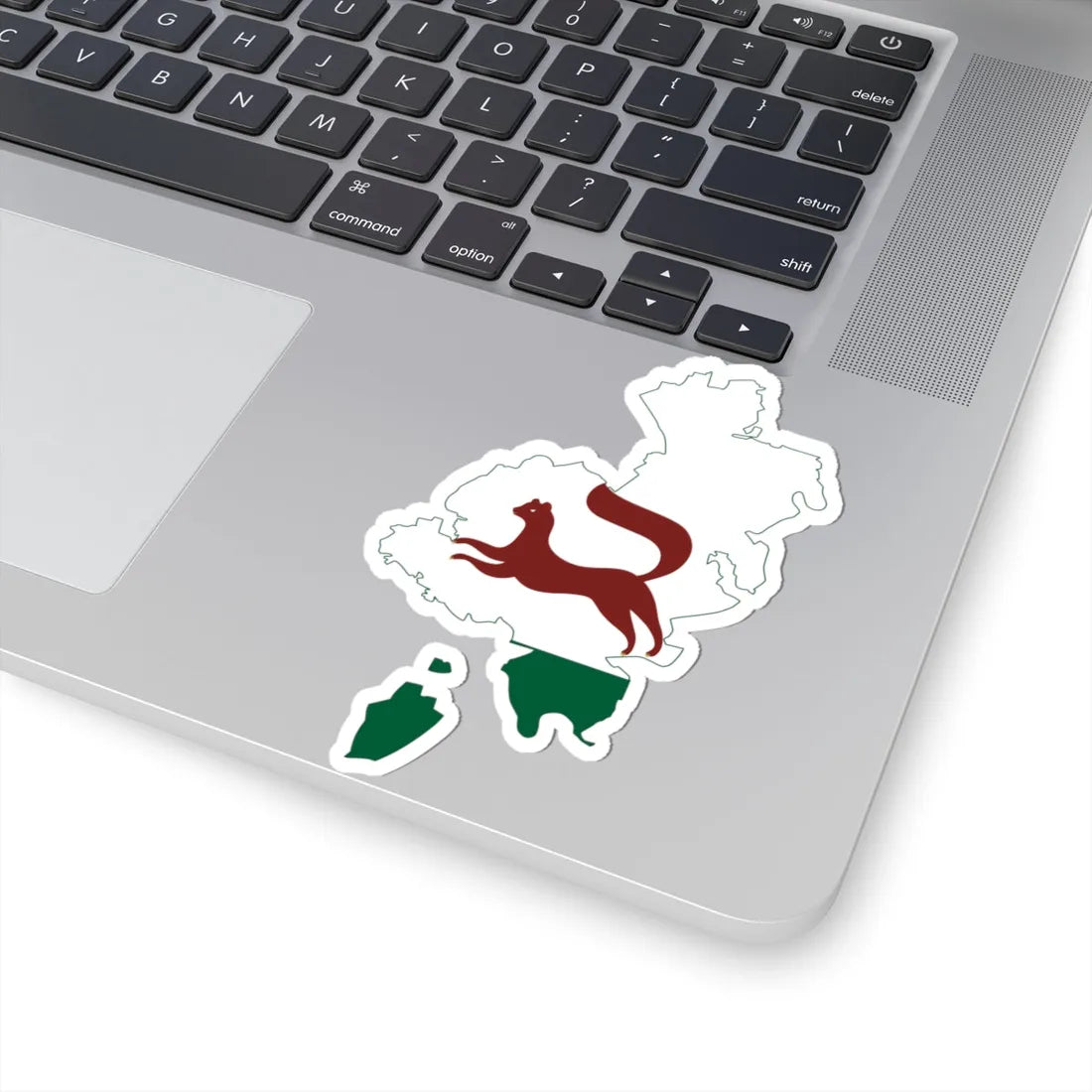 Flag-map of Ufa (Russia) STICKER Vinyl Kiss-Cut Decal - The Sticker Space