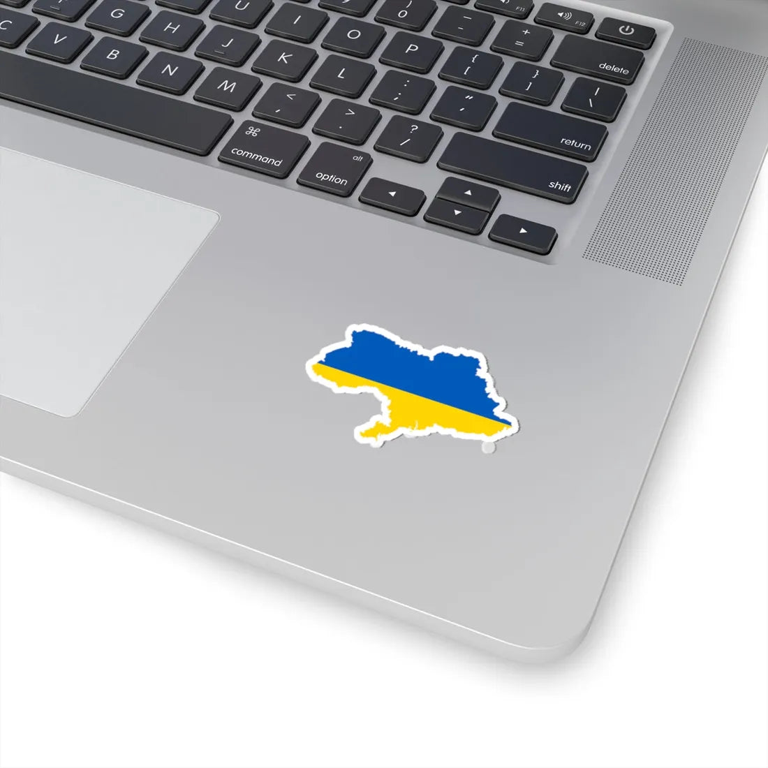 Flag map of Ukraine April 17 2022 (Ukraine) STICKER Vinyl Kiss-Cut Decal - The Sticker Space