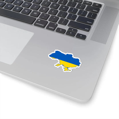 Flag map of Ukraine Belgorod (Ukraine) STICKER Vinyl Kiss-Cut Decal - The Sticker Space