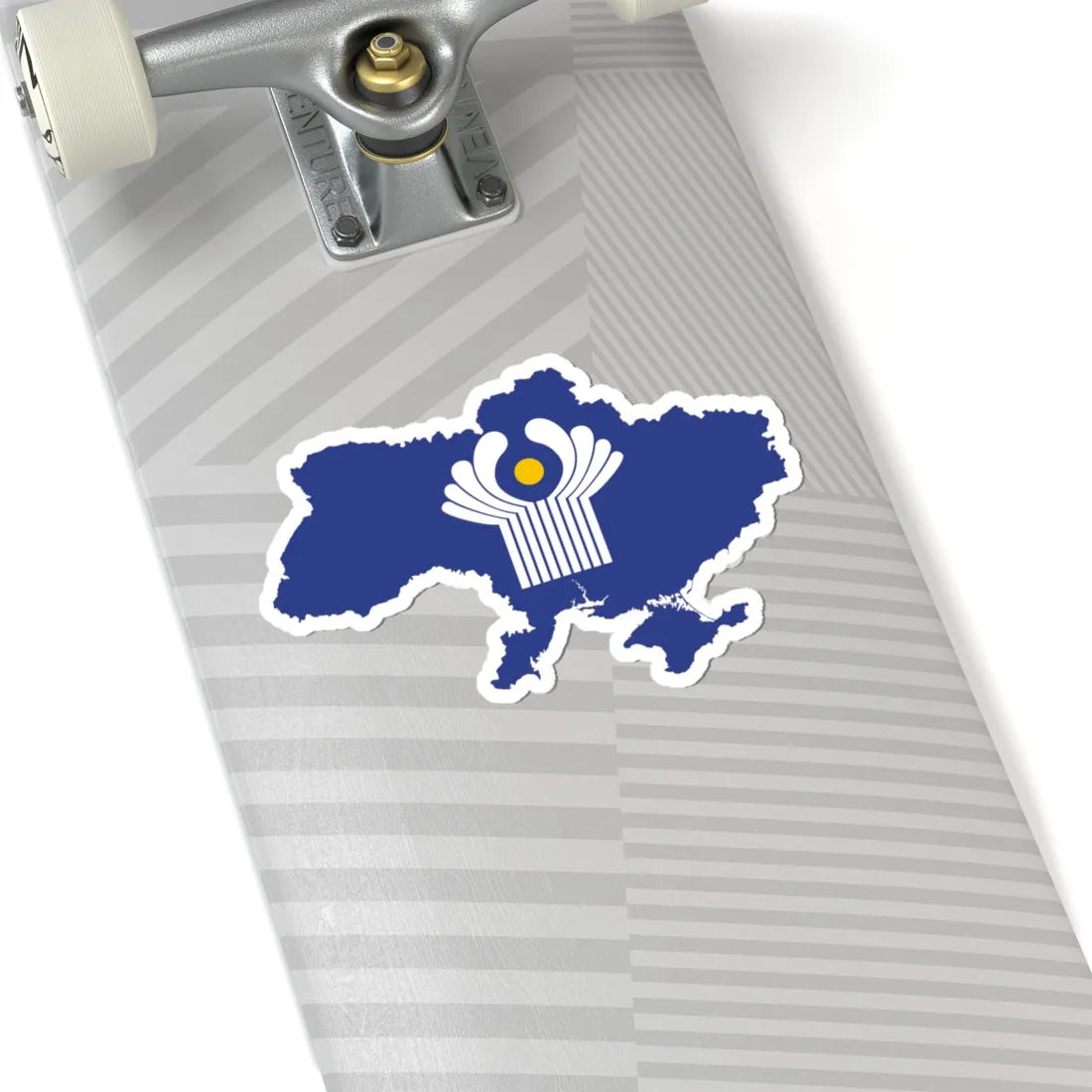 Flag-map of Ukraine CIS de facto (Ukraine) STICKER Vinyl Kiss-Cut Decal - The Sticker Space