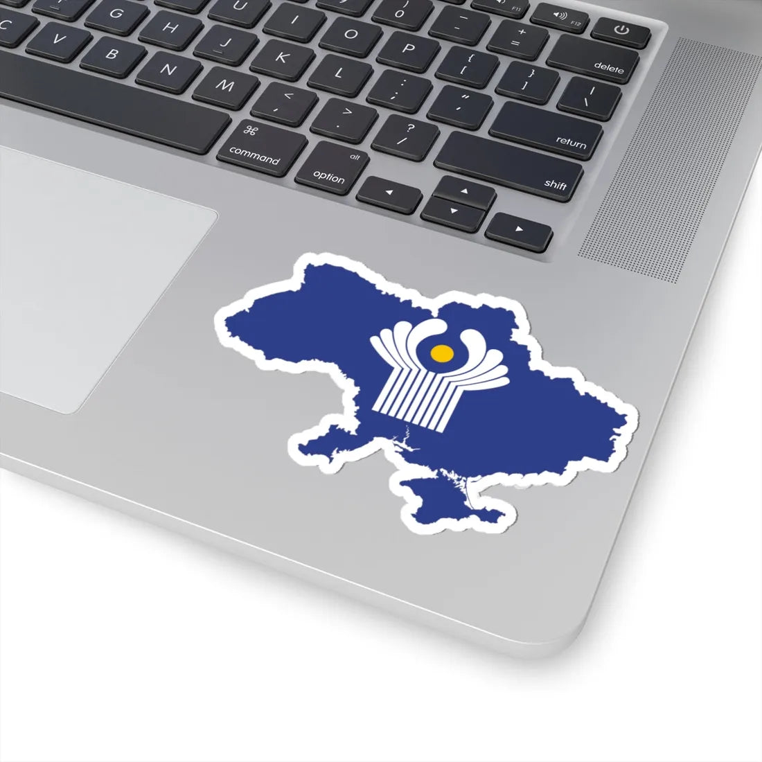Flag-map of Ukraine CIS de facto (Ukraine) STICKER Vinyl Kiss-Cut Decal - The Sticker Space