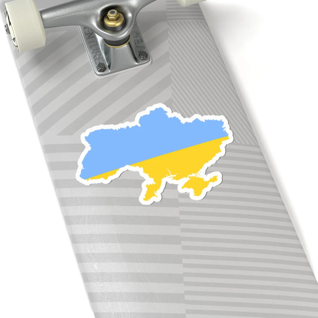 Flag map of Ukraine fair blue (Ukraine) STICKER Vinyl Kiss-Cut Decal - The Sticker Space