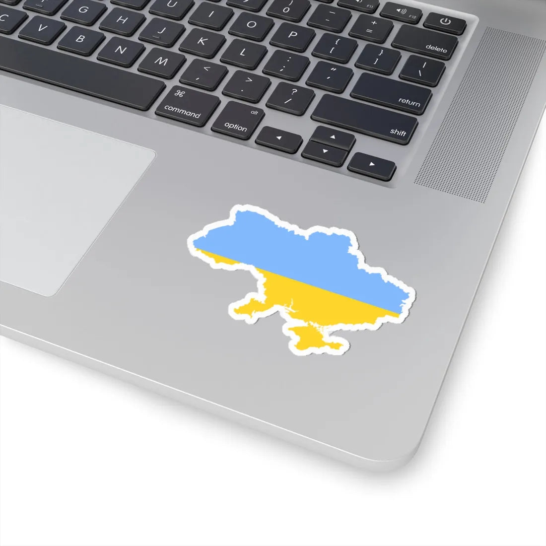 Flag map of Ukraine fair blue (Ukraine) STICKER Vinyl Kiss-Cut Decal - The Sticker Space