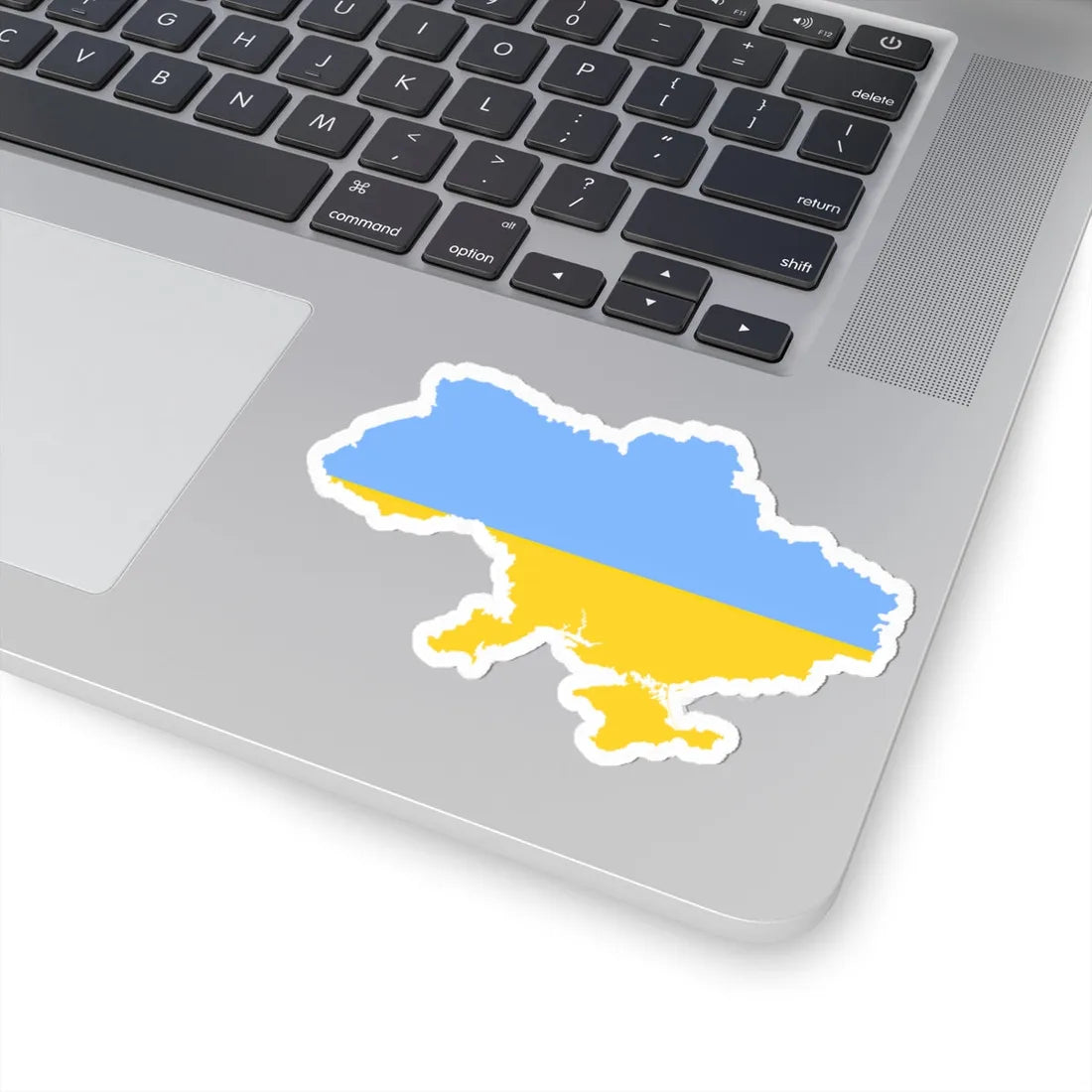 Flag map of Ukraine fair blue (Ukraine) STICKER Vinyl Kiss-Cut Decal - The Sticker Space