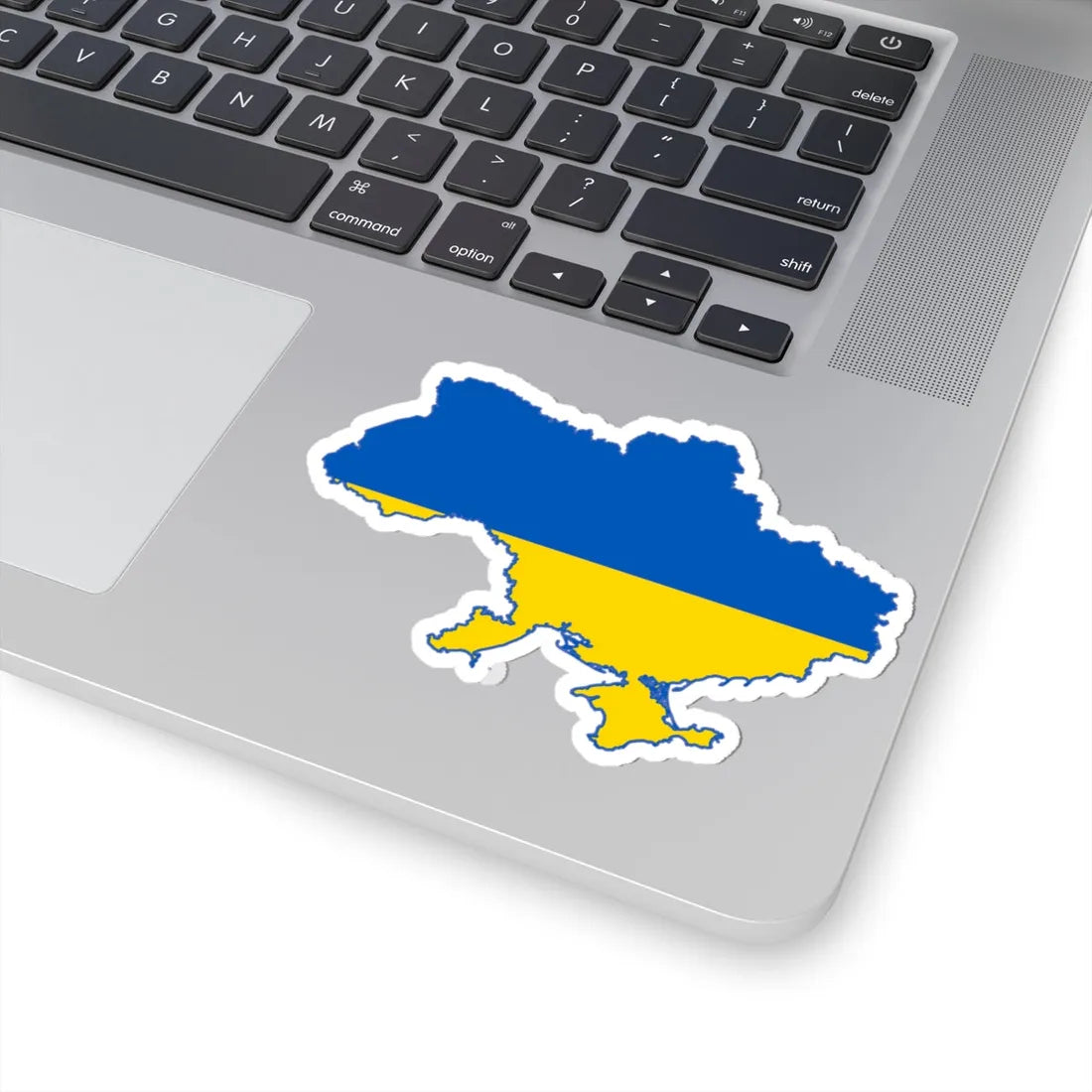 Flag map of Ukraine (Ukraine) STICKER Vinyl Kiss-Cut Decal - The Sticker Space