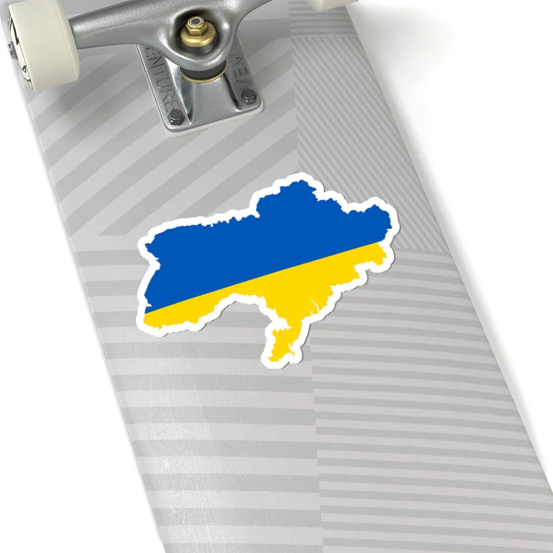 Flag map of Ukraine with Russian-occupied territories omitted (Ukraine) STICKER Vinyl Kiss-Cut Decal - The Sticker Space