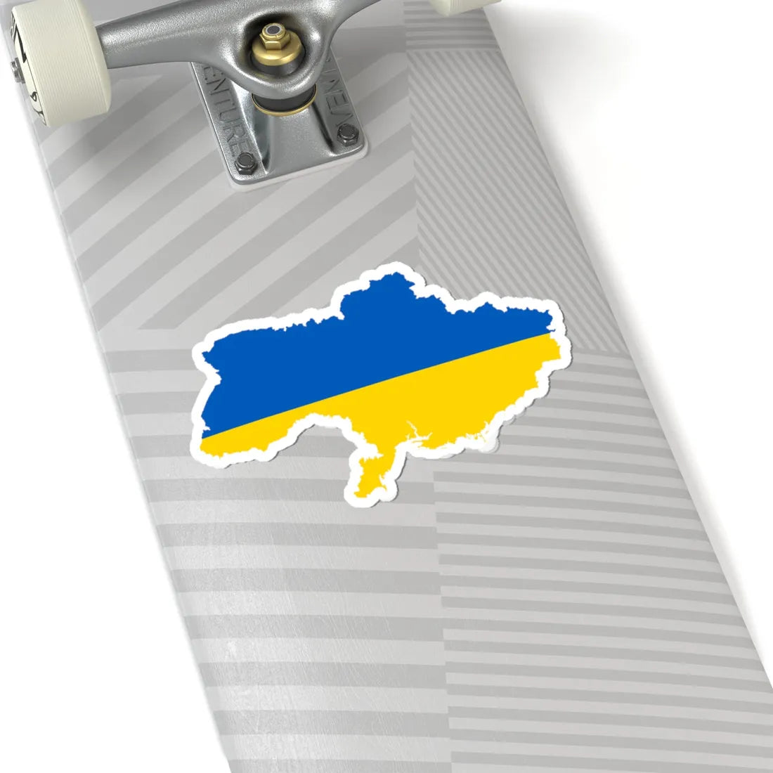 Flag map of Ukraine without Crimea 2014-2022 (Ukraine) STICKER Vinyl Kiss-Cut Decal - The Sticker Space