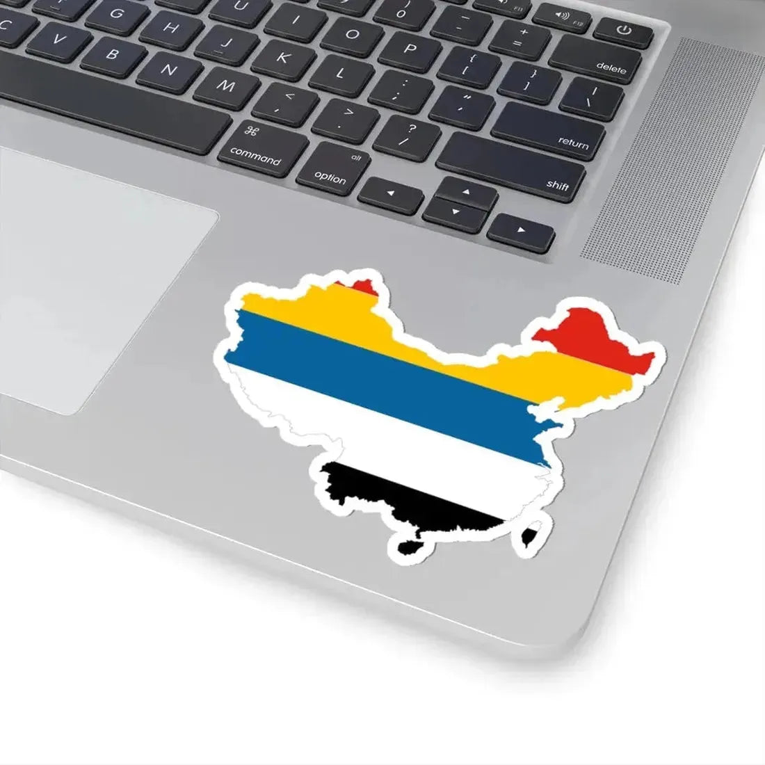 Flag map of Unified China Beiyang Government (China) STICKER Vinyl Kiss-Cut Decal - The Sticker Space