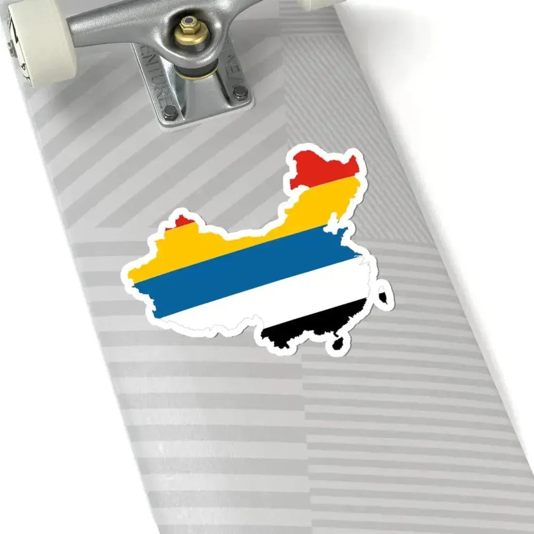 Flag map of Unified China Beiyang Government (China) STICKER Vinyl Kiss-Cut Decal - The Sticker Space