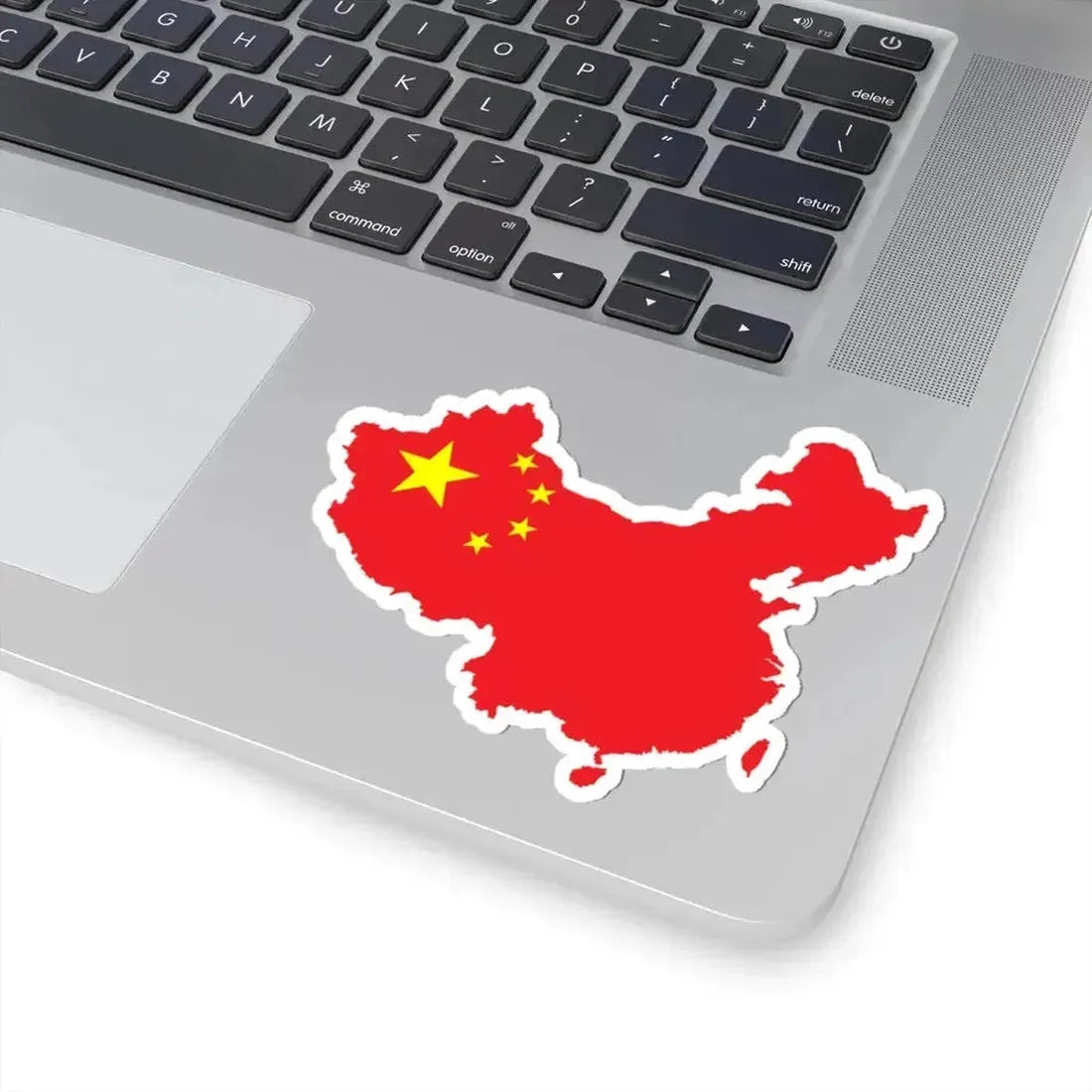 Flag map of Unified China Peoples Republic of China (China) STICKER Vinyl Kiss-Cut Decal - The Sticker Space