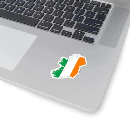 Flag-map of United Ireland (Ireland) STICKER Vinyl Kiss-Cut Decal - The Sticker Space