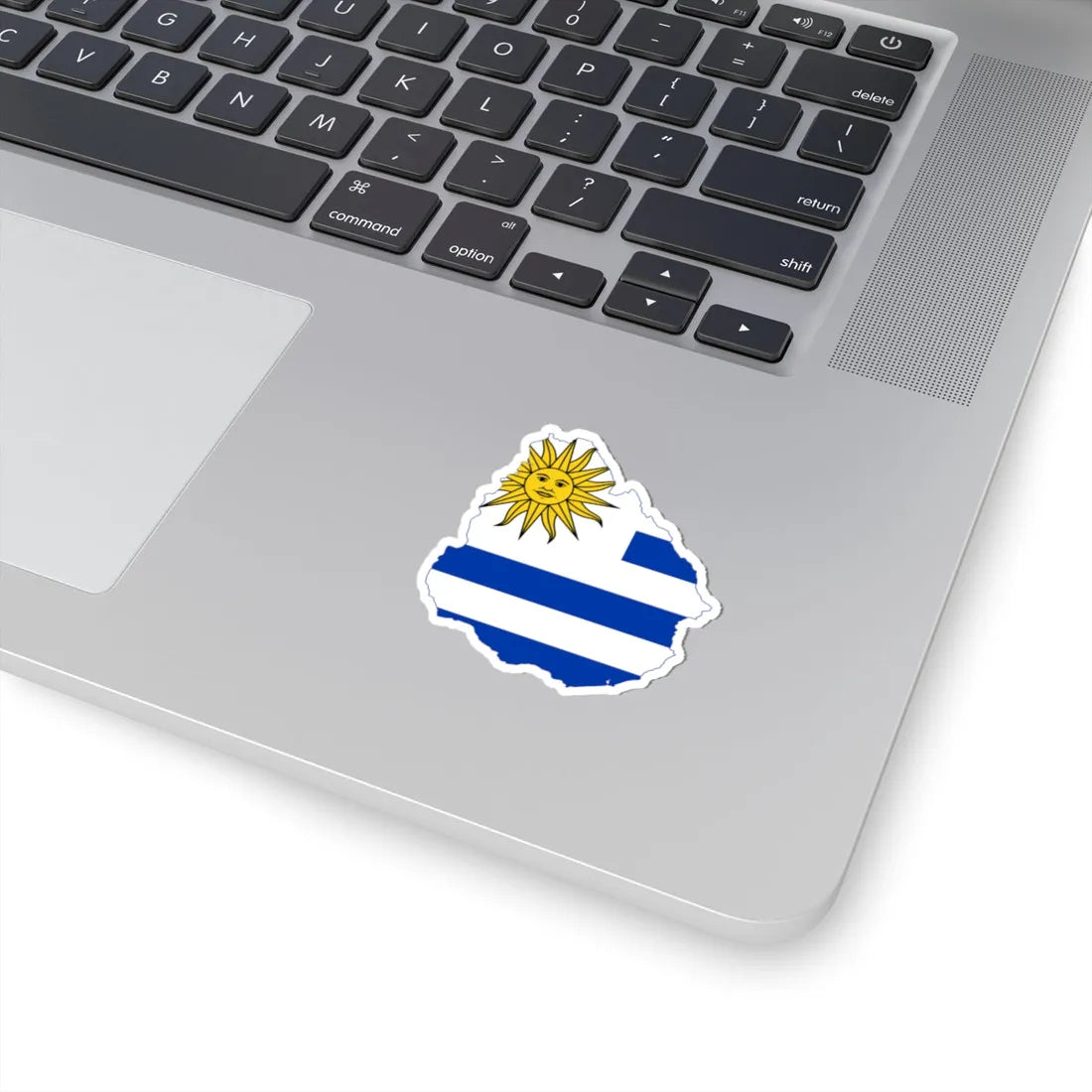Flag-map of Uruguay (Uruguay) STICKER Vinyl Kiss-Cut Decal - The Sticker Space