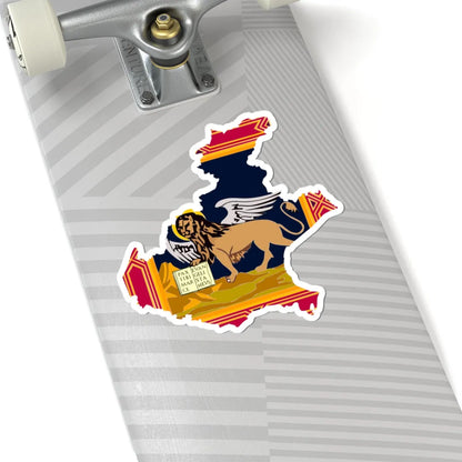 Flag-map of Veneto (Italy) STICKER Vinyl Kiss-Cut Decal - The Sticker Space