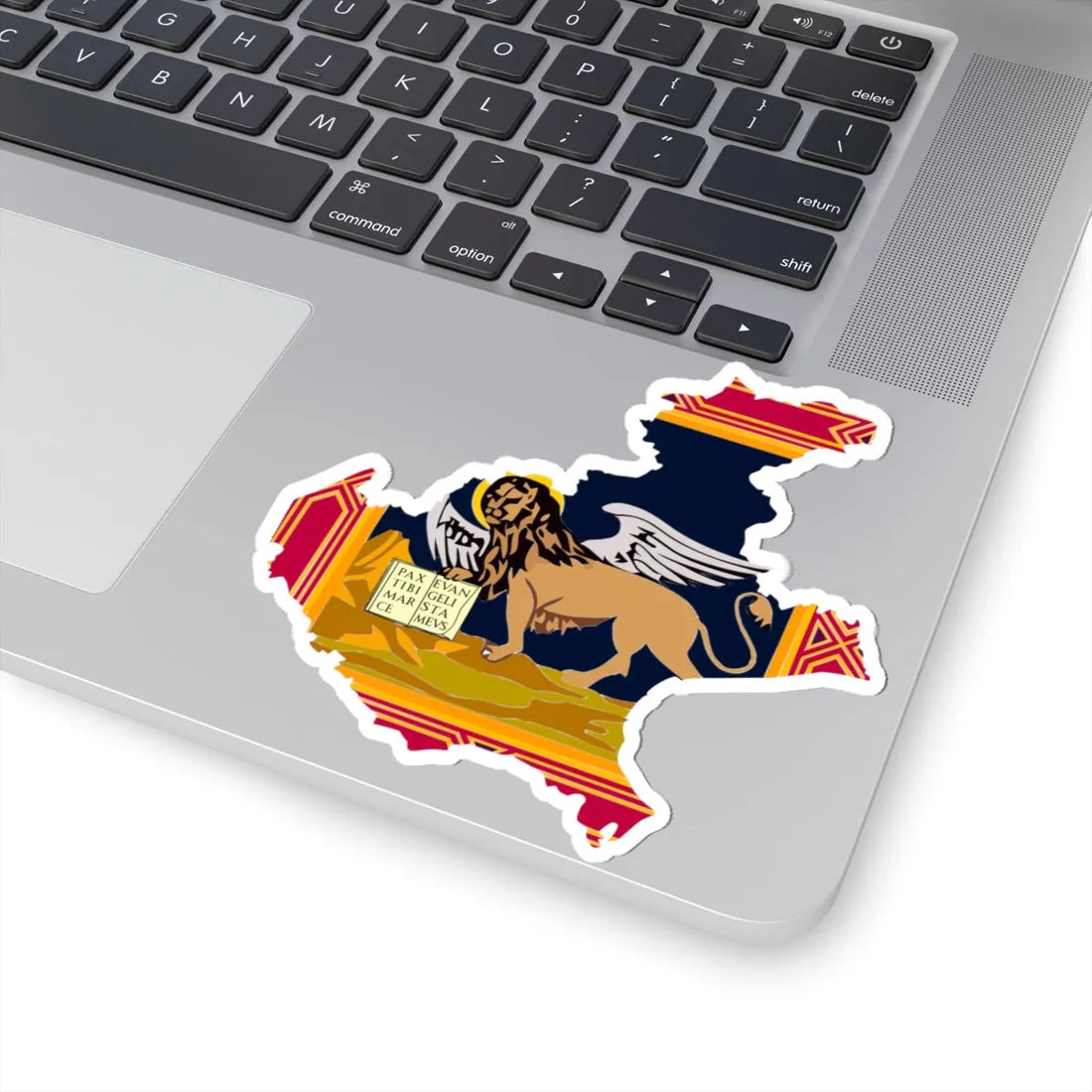 Flag-map of Veneto (Italy) STICKER Vinyl Kiss-Cut Decal - The Sticker Space