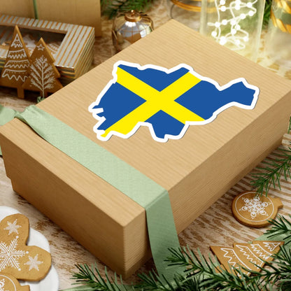 Flag-map of Verona (Italy) STICKER Vinyl Kiss-Cut Decal - The Sticker Space