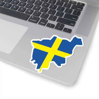 Flag-map of Verona (Italy) STICKER Vinyl Kiss-Cut Decal - The Sticker Space