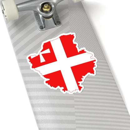 Flag-map of Volyn Oblast (Ukraine) STICKER Vinyl Kiss-Cut Decal - The Sticker Space