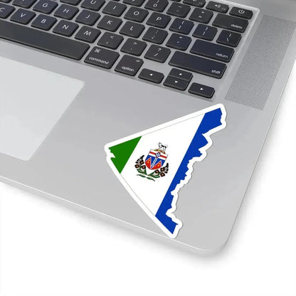 Flag-map of Yukon (Canada) STICKER Vinyl Kiss-Cut Decal - The Sticker Space