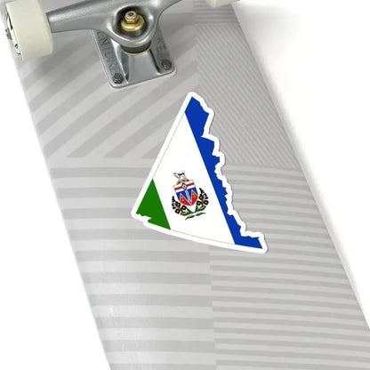 Flag-map of Yukon (Canada) STICKER Vinyl Kiss-Cut Decal - The Sticker Space