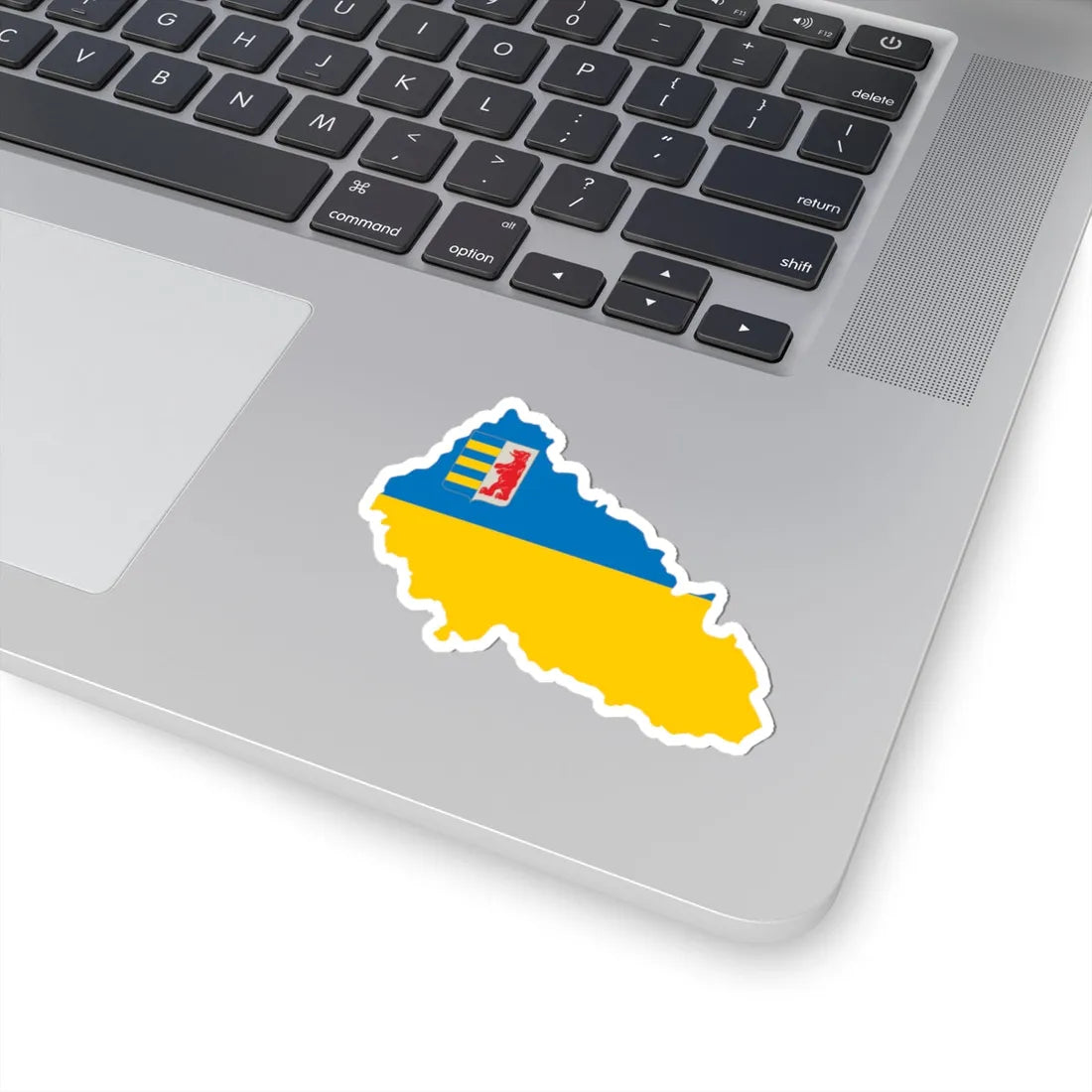 Flag-map of Zakarpattia Oblast (Ukraine) STICKER Vinyl Kiss-Cut Decal - The Sticker Space