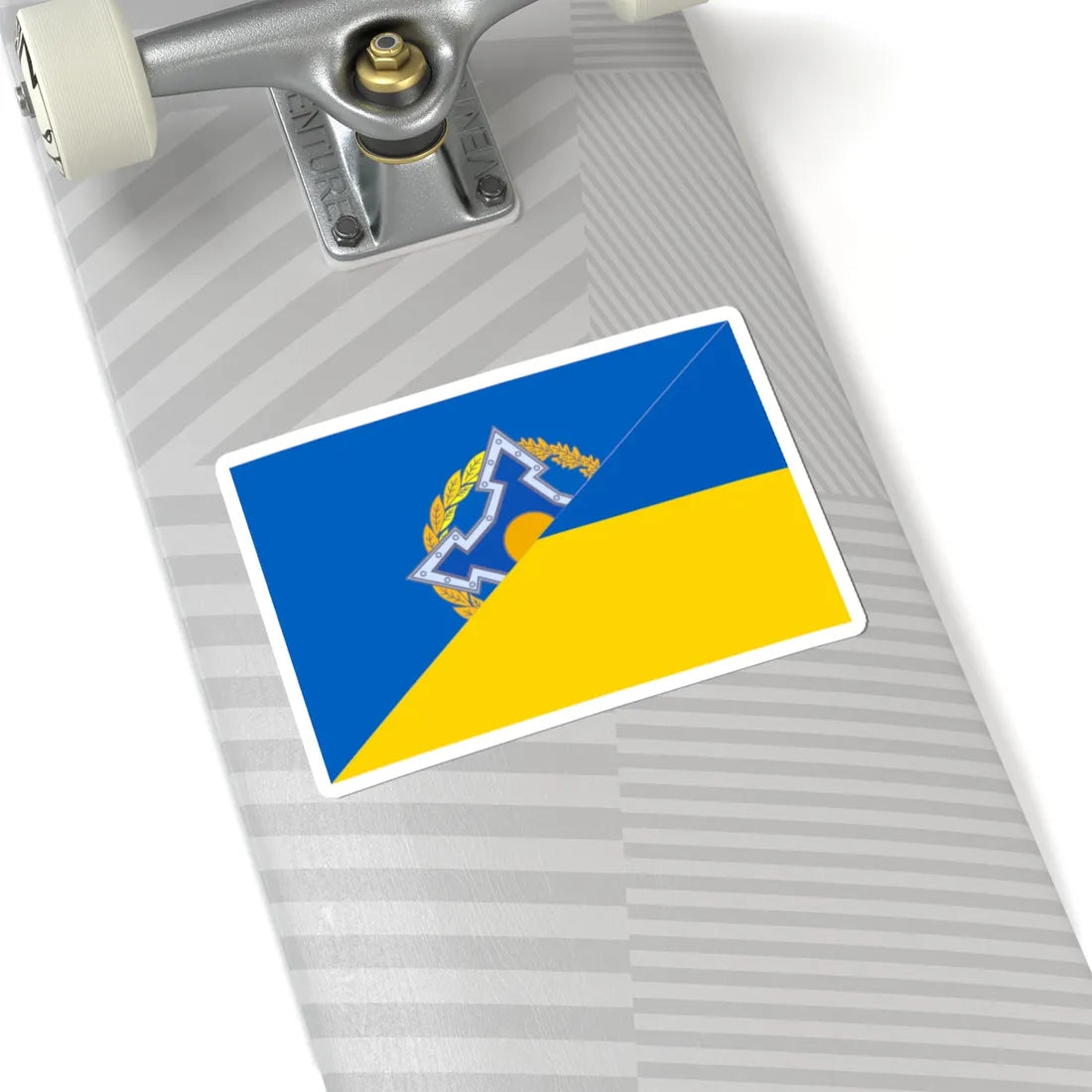 Flag ODKB and Ukraine (Ukraine) STICKER Vinyl Kiss-Cut Decal - The Sticker Space