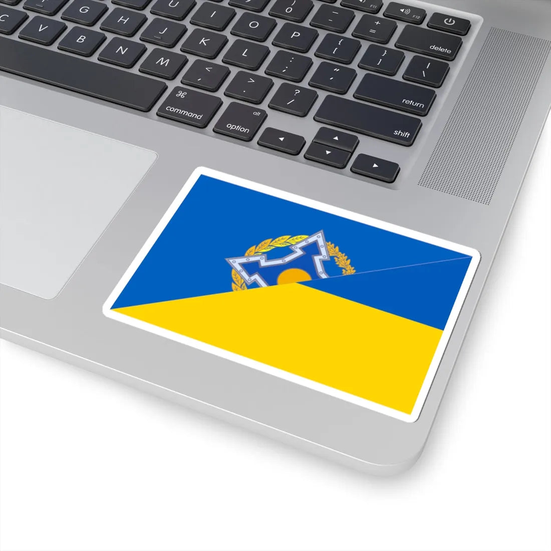 Flag ODKB and Ukraine (Ukraine) STICKER Vinyl Kiss-Cut Decal - The Sticker Space