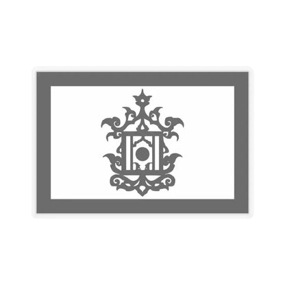 Flag of 18th Century Flag of Sulu Malaysia - STICKER Vinyl Kiss-Cut Decal 3 Inch Transparent - The Sticker Space