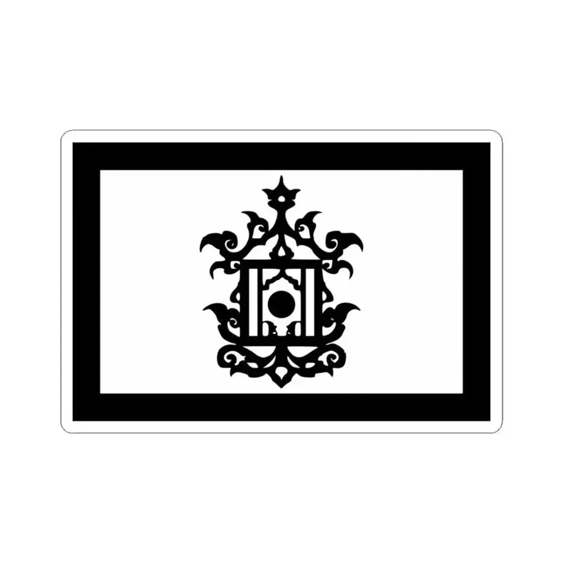 Flag of 18th Century Flag of Sulu Malaysia - STICKER Vinyl Kiss-Cut Decal 3 Inch White - The Sticker Space