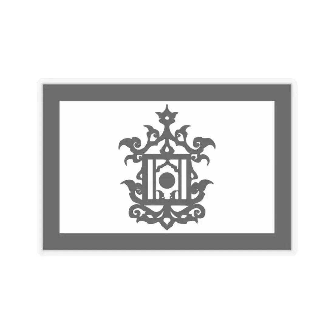 Flag of 18th Century Flag of Sulu Malaysia - STICKER Vinyl Kiss-Cut Decal 4 Inch Transparent - The Sticker Space