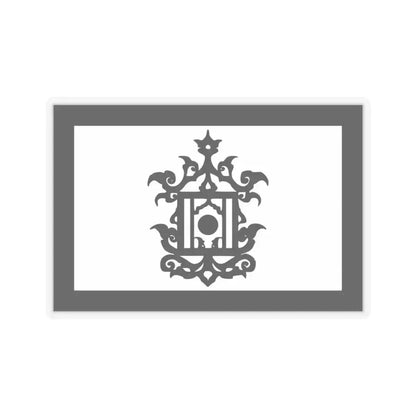 Flag of 18th Century Flag of Sulu Malaysia - STICKER Vinyl Kiss-Cut Decal 4 Inch Transparent - The Sticker Space