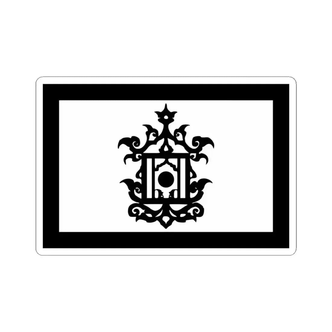 Flag of 18th Century Flag of Sulu Malaysia - STICKER Vinyl Kiss-Cut Decal 4 Inch White - The Sticker Space