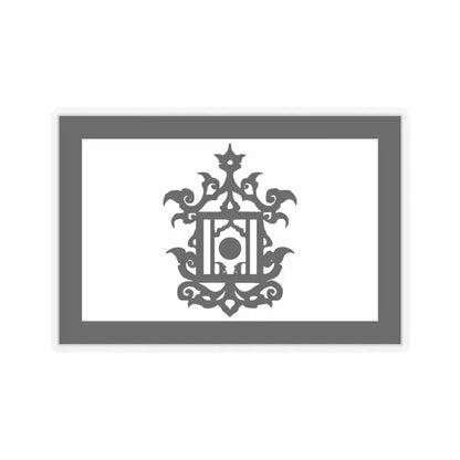 Flag of 18th Century Flag of Sulu Malaysia - STICKER Vinyl Kiss-Cut Decal 6 Inch Transparent - The Sticker Space