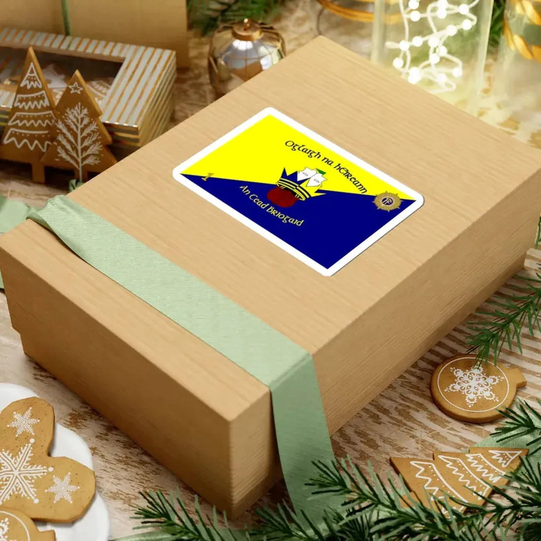 Flag of 1st Brigade Ireland (Ireland) STICKER Vinyl Kiss-Cut Decal - The Sticker Space