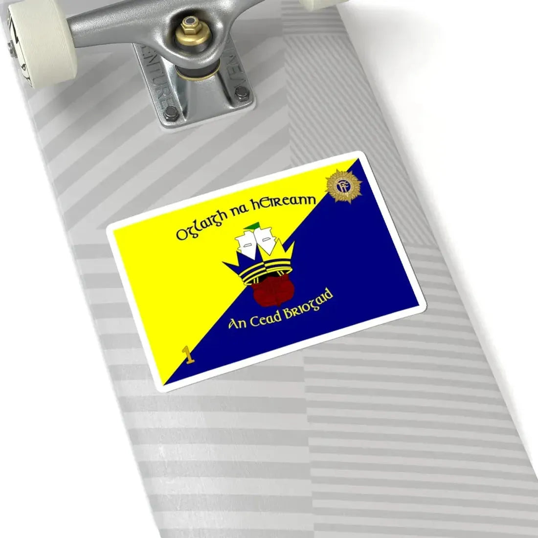 Flag of 1st Brigade Ireland (Ireland) STICKER Vinyl Kiss-Cut Decal - The Sticker Space