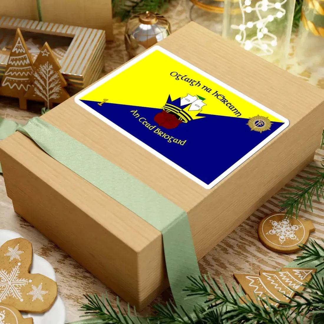 Flag of 1st Brigade Ireland (Ireland) STICKER Vinyl Kiss-Cut Decal - The Sticker Space