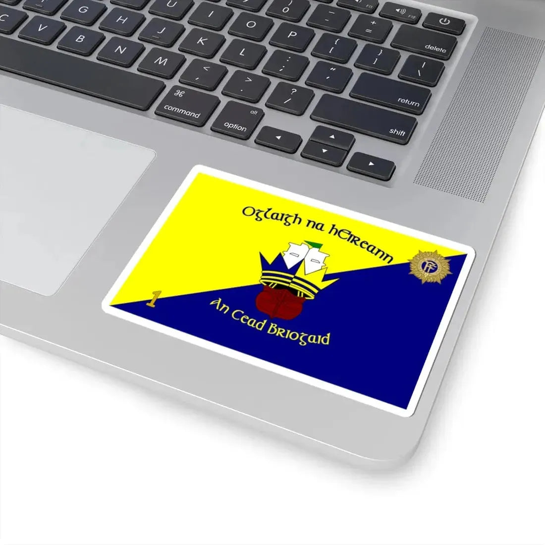 Flag of 1st Brigade Ireland (Ireland) STICKER Vinyl Kiss-Cut Decal - The Sticker Space