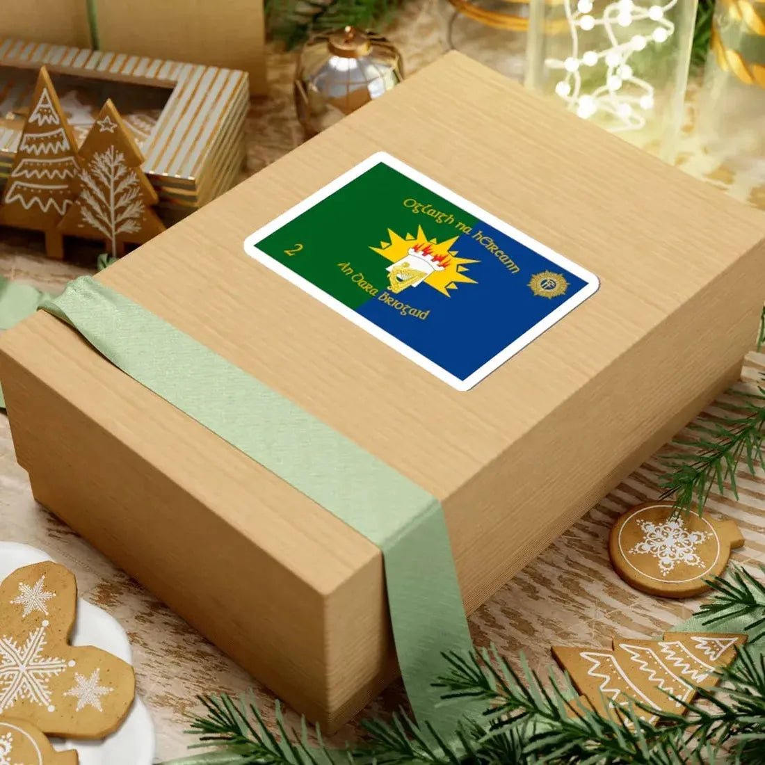 Flag of 2nd Brigade Ireland (Ireland) STICKER Vinyl Kiss-Cut Decal - The Sticker Space