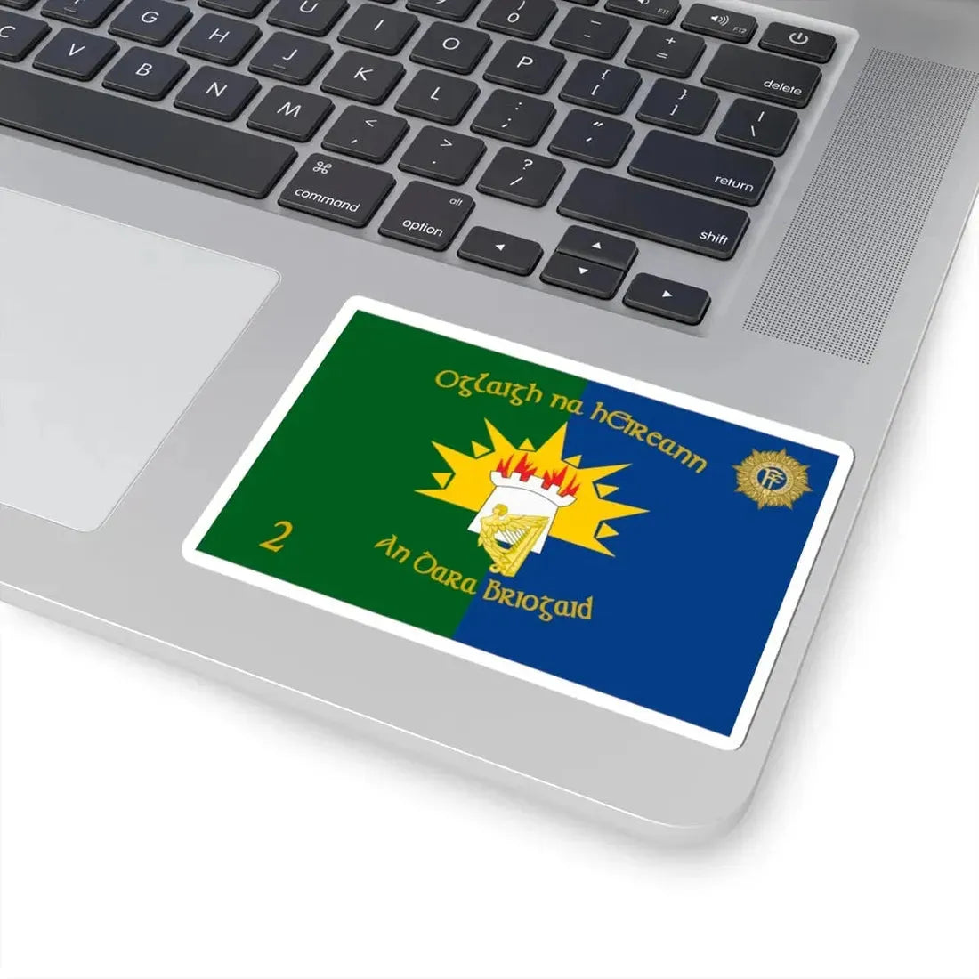 Flag of 2nd Brigade Ireland (Ireland) STICKER Vinyl Kiss-Cut Decal - The Sticker Space