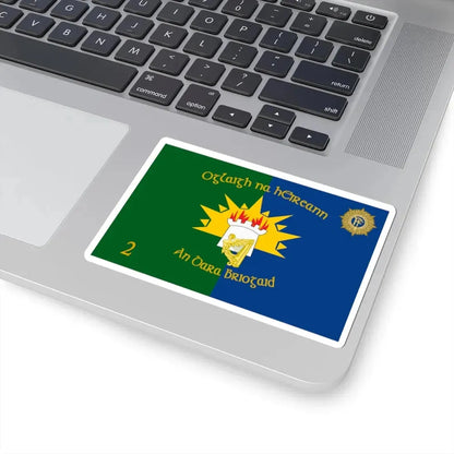 Flag of 2nd Brigade Ireland (Ireland) STICKER Vinyl Kiss-Cut Decal - The Sticker Space
