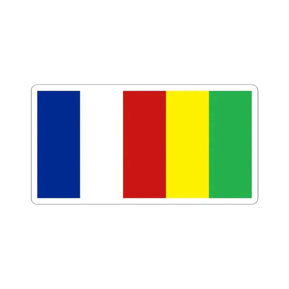 Flag of 4 September 1933 (Cuba) STICKER Vinyl Kiss-Cut Decal 3 Inch White - The Sticker Space